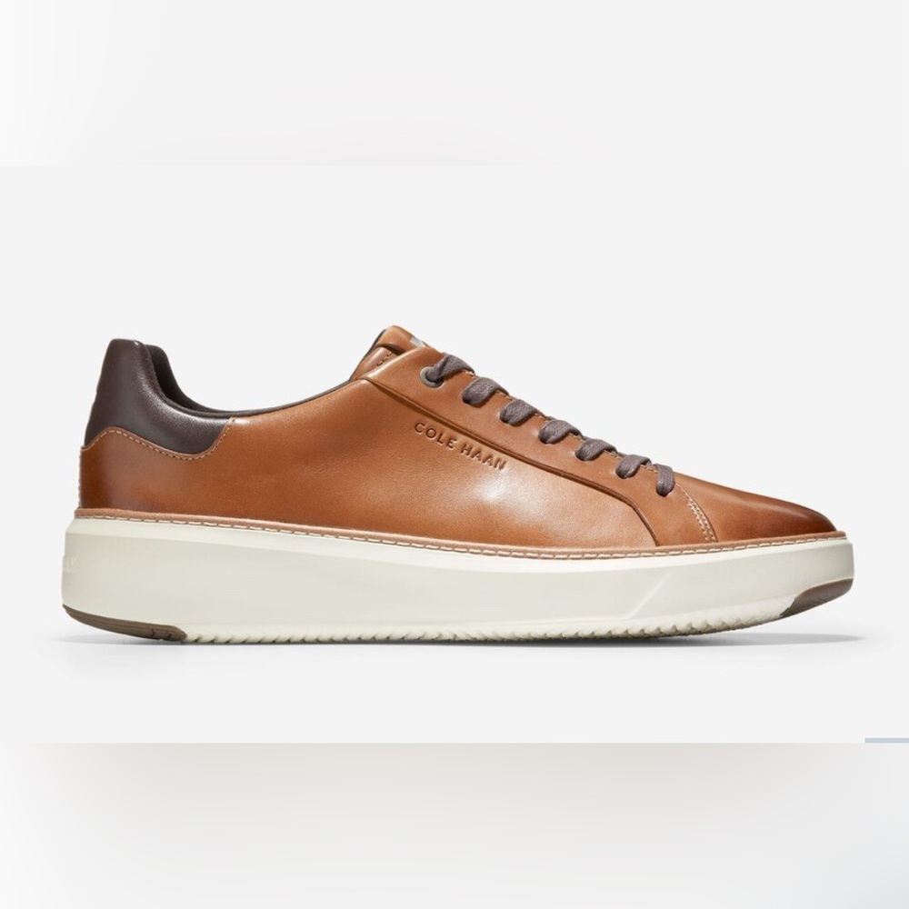 Cole Haan GrandPro Topspin Men's British Tan Leather Sneakers NWT